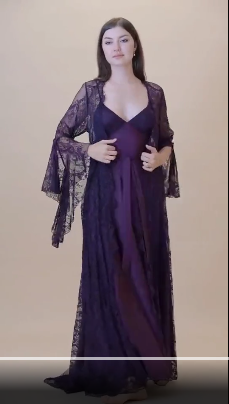Short Silk Nighty for Women